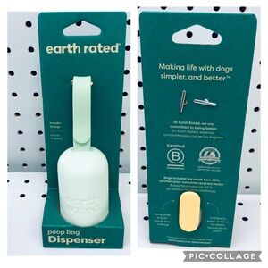 🔥$6🔥 NEW EARTH RATED Poop Bag Dispenser with 15 bags for Dog Cat Waste